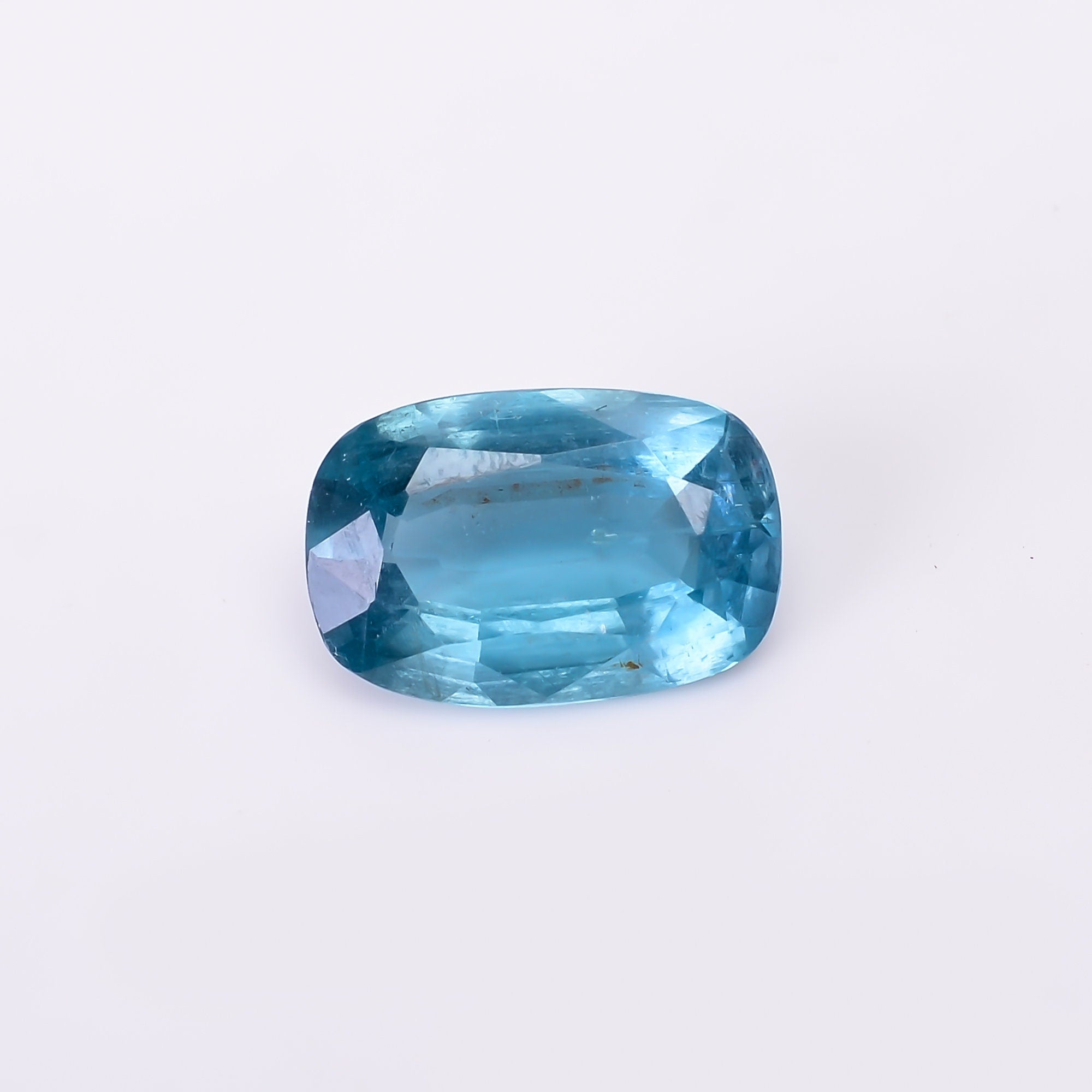 natural blue kyanite radiant shape cut stone loose gemstone